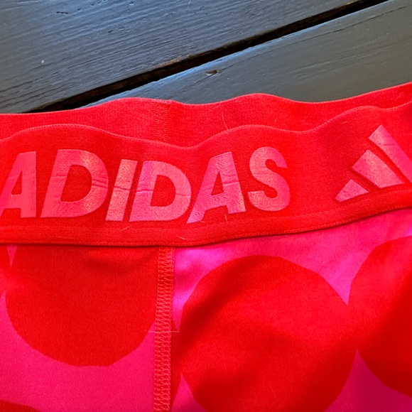 SOLD OUT! ADIDAS MARIMEKKO HIGH RISE TECHFIT WORKOUT TIGHTS POCKET VIVID RED SzM - Picture 6 of 9